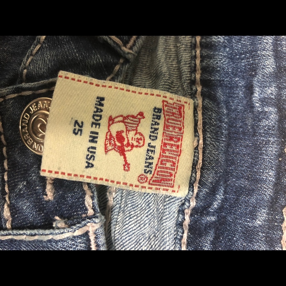 True Religion Straight Cut Jeans Sz 25 - Picture 6 of 6